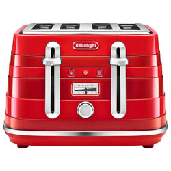 De'Longhi Avvolta 4-Slice Toaster Red
